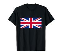 Drapeau Britannique Rouge Blanc Bleu T-Shirt Graphique avec Valeur