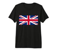 Drapeau Britannique Rouge Blanc Bleu T-Shirt Haut de Gamme