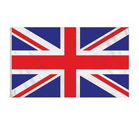 Drapeau britannique Union Jack de 0,9 x 1,5 m - Couleurs vives, résistant à la décoloration, polyester à double couture avec œillets en laiton - Bannière extérieure du Royaume-Uni pour jubilé
