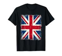 Drapeau Britannique Union Jack Design Vintage Drapeau Britannique T-Shirt