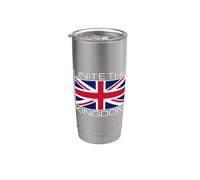 Drapeau britannique Union Jack Unite The Kingdom Gobelet isotherme en acier inoxydable double paroi