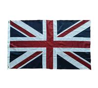 Drapeau British Union Jack Flag 90 x 150 cm - oxford 210D résistant - Pour l'extérieur - Drapeau du Royaume-Uni - En nylon et laiton - 90 x 150 cm