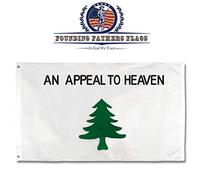 Drapeau brodé Liberty Tree - Édition Sons of Liberty - An Appeal to Heaven Pin Tree 91 x 152 cm