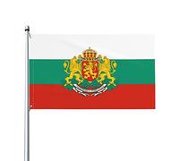 Drapeau Bulgarie 0,9 x 1,5 m - Résistant aux UV - Drapeau de jardin pour jardin avec œillets