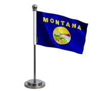 Drapeau Bureau Montana en Polyester 14x21cm