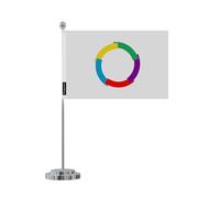 Drapeau Bureau Organisation internationale de la francophonie en Polyester 14x21cm