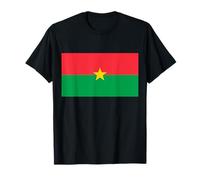 Drapeau Burkina Faso avec étoile jaune T-Shirt