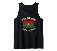 Drapeau Burkina Faso Incassable Esprit Afrique Pride Débardeur