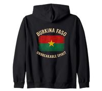 Drapeau Burkina Faso Incassable Esprit Afrique Pride Sweat à Capuche