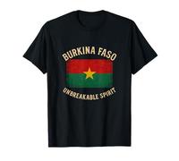 Drapeau Burkina Faso Incassable Esprit Afrique Pride T-Shirt