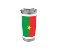 Drapeau Burkinabé du Burkina Faso Gobelet isotherme en acier inoxydable double paroi