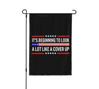 Drapeau Ça Commence À Ressembler Fort À Une Tentative De Dissimulation. Drapeau De Bienvenue Lavable Couleurs Resistant Exterieur Bannière, Pour Les Défilés, D'Intérieur, Jardin, 30x45cm