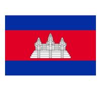Drapeau Cambodge - 15x10 Cm - Sticker/Autocollant