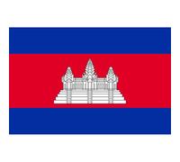 Drapeau Cambodge - 19.5x13 Cm - Sticker/Autocollant