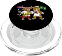 Drapeau Cambodge Brésil Racines Cambodgiennes-Brésiliennes PopSockets PopGrip pour MagSafe