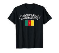 Drapeau Caméroun Vintage Vieilli rétro Motif Patrimoine T-Shirt