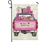 Drapeau Camion de pêches Love's Day Sweetheart avec œillets Bruant Décoratifs Drapeau Pirate pour Bar Extérieur 30x45cm