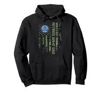 Drapeau Camouflage américain Vintage World's Best Retired US Army Dad Sweat à Capuche