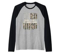 Drapeau Camouflage « Sorry I Can't It's Deer Season » Manche Raglan