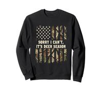 Drapeau Camouflage « Sorry I Can't It's Deer Season » Sweatshirt