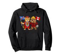 Drapeau Canada Congo Racines canadiennes-congolaises Sweat à Capuche