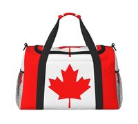 Drapeau canadien. C'est un sac de voyage à main avec une grande capacité et multifonctionnel, un incontournable pour les voyages en plein air
