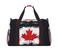 Drapeau canadien. C'est un sac de voyage à main avec une grande capacité et multifonctionnel, un incontournable pour les voyages en plein air