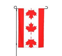 Drapeau canadien décoratif de jardin 30,5 x 45,7 cm, anti-plis et anti-décoloration, convient pour jardin, jardin, pelouse, balcon