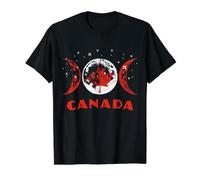 Drapeau Canadien du Canada T-Shirt Graphique avec Valeur, Homme, Noir, XL