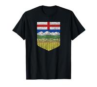 Drapeau Canadien Edmonton Calgary de l'Alberta T-Shirt