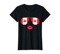 Drapeau Canadien Feuille d'Érable Femme Filles Flag Canada T-Shirt