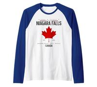 Drapeau Canadien Souvenir des Chutes du Niagara Manche Raglan