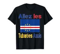 Drapeau Cap-Vert, Idée Cadeau Supporter Capverdien 2024 T-Shirt