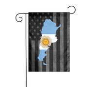 Drapeau Carte Du Flag De L'Argentine Décoratif Drapeaux Lavable Couleurs Resistant Exterieur Bannière, Pour Les Bureaux, Balcon, Les Défilés, 30x45cm