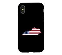 Drapeau Carte du Kentucky State Pride Coque pour iPhone X/XS