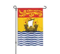 Drapeau carte du Nouveau-Brunswick drapeaux de jardin 12x18 pouces drapeau de jardin double face maison pelouse patio drapeaux décoratifs vacances saisonnières extérieur drapeau de bienvenue