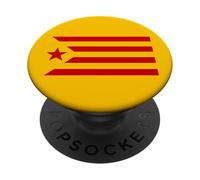 Drapeau Catalan Estelada Catalogne Indépendance Catalogne Catalogne PopSockets PopGrip Adhésif
