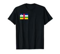 Drapeau centrafricain de la République Centrafricaine T-Shirt Graphique avec Valeur