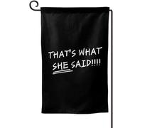 Drapeau C'Est Ce Qu'Elle A Dit Amusant Drapeaux De Jardin Imperméable Bannière De Cour Pour Balcon Extérieure Intérieur 12X18 Inch