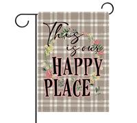 Drapeau C'est notre endroit préféré extérieur drapeaux Jardin 30x45cm | Drapeau De Jardin drôle Bannière pour Festival Décoration extérieure intérieure