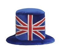 Drapeau Chapeau en Voleurs Chapeau Haut de Forme avec Motif Drapeau Tricolore Chapeau de Fan Football Accessoires Parfait pour Supporter France Allemagne Royaume-uni