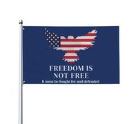 Drapeau Charlie Kirk La liberté n'est pas gratuite 3x5 Drapeaux extérieurs double face uniques Bannière extérieure pou