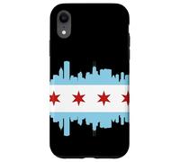 Drapeau Chicago Skyline Pride Illinois Vintage Coque pour iPhone XR