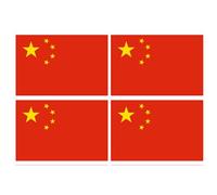 Drapeau Chine (4 Fois 9.5x6.3cm) - Sticker/Autocollant
