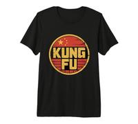 Drapeau Chinois King Fu Meme Chinois Kung Fu T-Shirt Haut de Gamme