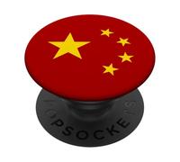 Drapeau Chinois Pride Patriot Stars PopSockets PopGrip Adhésif