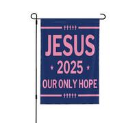 Drapeau chrétien « Jésus faisait la sieste » (12 x 18 pouces, double face) pour jardin extérieur.