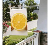 Drapeau citron d'été 61 x 91 cm pour extérieur et intérieur - Pour le printemps, l'été, l'automne, l'hiver - Drapeaux de jardin avec œillets verticaux double face - Bannière pour décorations de cour