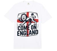 Drapeau Classique Cheer Til I Die Come on England Comfort Colors Adult Heavyweight T-Shirt