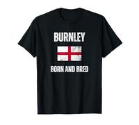 Drapeau Classique de l'Angleterre Burnley Born and Bred pour Hommes, Femmes, Enfants T-Shirt